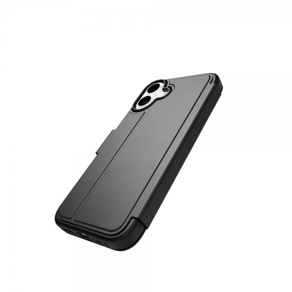 Tech21 iPhone 16 Plus EvoLite Wallet -kotelo, musta