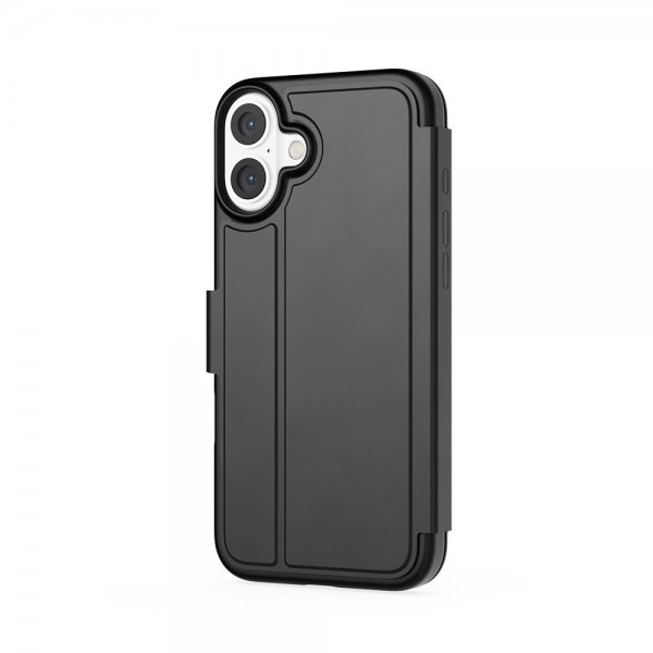 Tech21 iPhone 16 Plus EvoLite Wallet -kotelo, musta