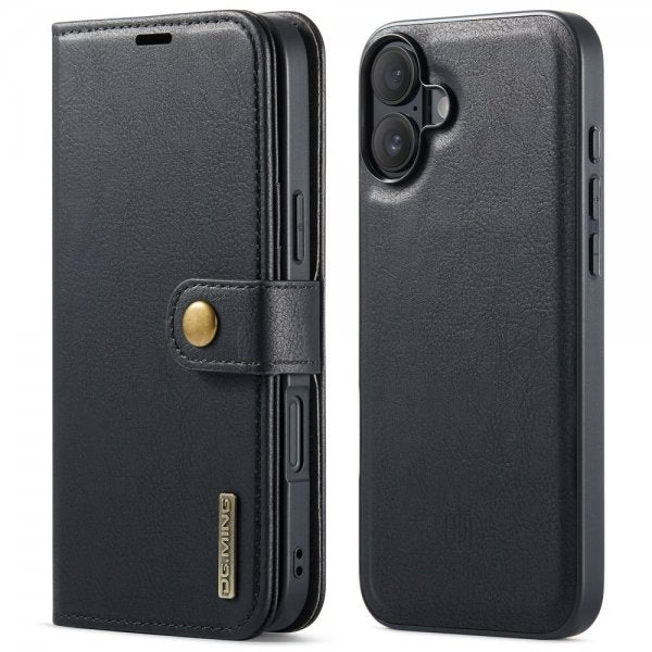 Dg.Ming iPhone 16 Plus -kotelo irrotettavalla kuorella, musta
