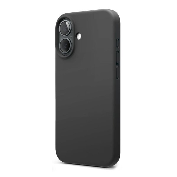 Rvelon iPhone 16 Plus Silikonisuojakuori MagSafella, musta