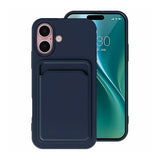 iPhone 16 Plus Kuoret Korttipidike Sininen