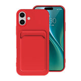 iPhone 16 Plus Kuoret Korttipidike Punainen