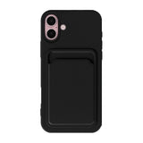 iPhone 16 Plus Kuoret Korttiteline Musta