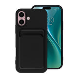 iPhone 16 Plus Kuoret Korttiteline Musta