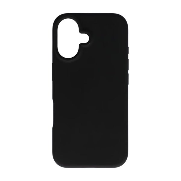 iPhone 16 Plus Silikonisuojakuori Musta