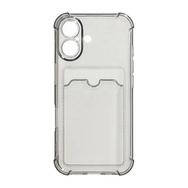 iPhone 16 Plus Kuori Korttipidike Iskunkestävä Musta