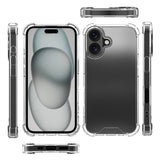 iPhone 16 Plus Kuoret Iskunkestävä Läpinäkyvä