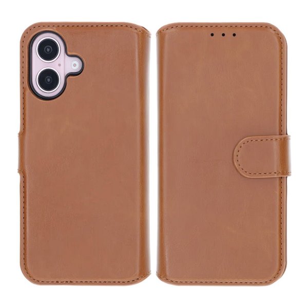 Rvelon iPhone 16 Plus -kotelo, magneettisesti irrotettava kuori, ruskea