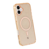 Rvelon iPhone 16 Plus -kuori, glitter, MagSafe, kulta