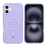 Rvelon iPhone 16 Plus Kuoret Glitter MagSafe Violetti