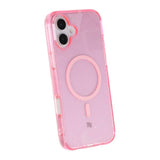 Rvelon iPhone 16 Plus -kuori, glitter, MagSafe, pinkki