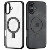 Dux Ducis iPhone 16 Plus -kuori, Aimo Series MagSafe Kickstand, musta