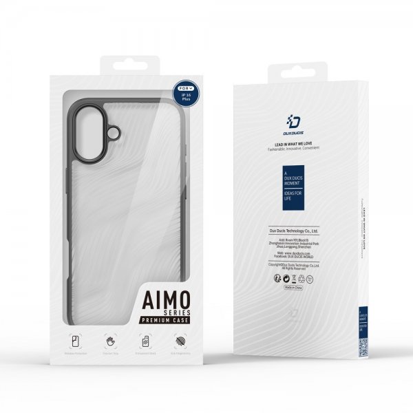 Dux Ducis iPhone 16 Plus -suojakuori, Aimo-sarja, musta