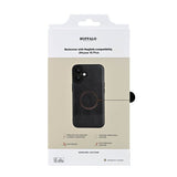 Buffalo iPhone 16 Plus -kotelo, aitoa nahkaa, MagSeries, musta