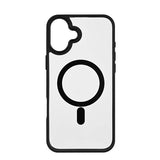 Onsala iPhone 16 Plus -suojakuori Bumper MagSeries läpinäkyvä musta