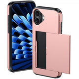 iPhone 16 Plus Kuori Card Slide Musta