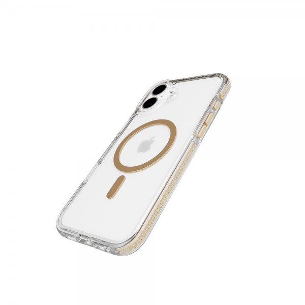 Tech21 iPhone 16 Plus -suojakuori EvoCrystal MagSafe Kulta