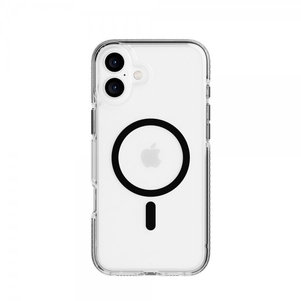 Tech21 iPhone 16 Plus -suojakuori EvoCrystal MagSafe, musta