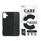 CARE by PanzerGlass iPhone 16 Plus -suojakuori, muotikäs design, musta