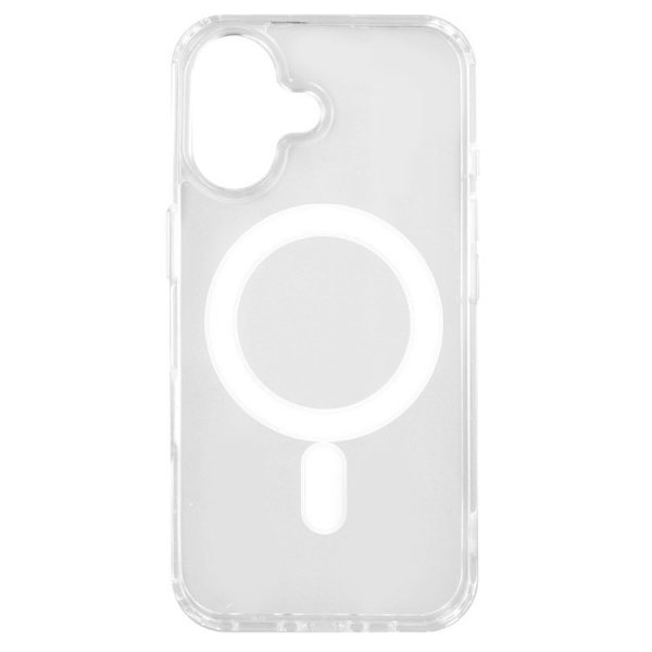 Nordic Covers iPhone 16 Plus -kuori, Feather Series, MagSafe, läpinäkyvä