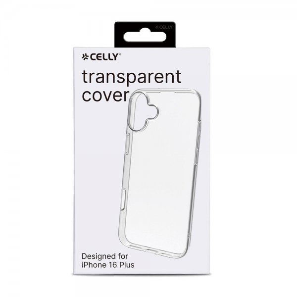Celly iPhone 16 Plus Kuori GELSKIN Läpinäkyvä