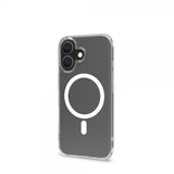 Celly iPhone 16 Plus -suojakuori GELSKINMAG läpinäkyvä valkoinen