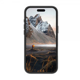 dbramante1928 iPhone 16 Plus -suojakuori Iceland Ultra D3O MagSafe Kickstand, musta