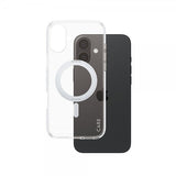 CARE by PanzerGlass iPhone 16 Plus -suojakuori Kickstand MagSafe, hopea