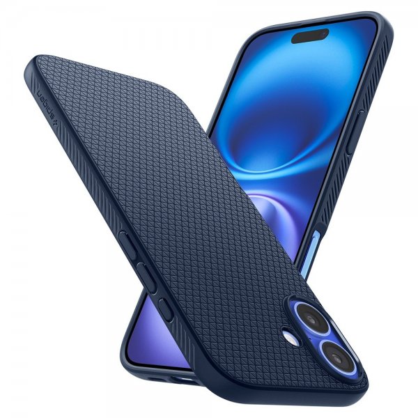 Spigen iPhone 16 Plus Kuori Liquid Air Navy Blue