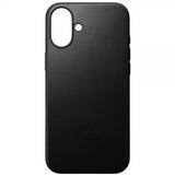 Nomad iPhone 16 Plus -suojakuori Modern Leather Case, musta