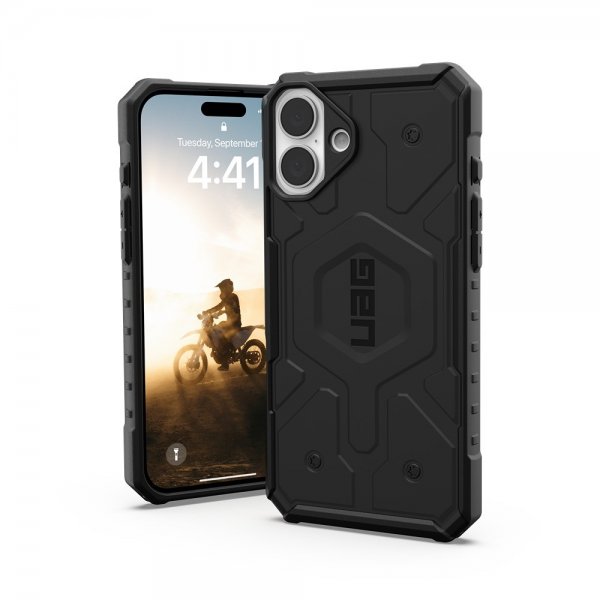 Urban Armor Gear (UAG) iPhone 16 Plus -suojakuori Pathfinder MagSafe, musta