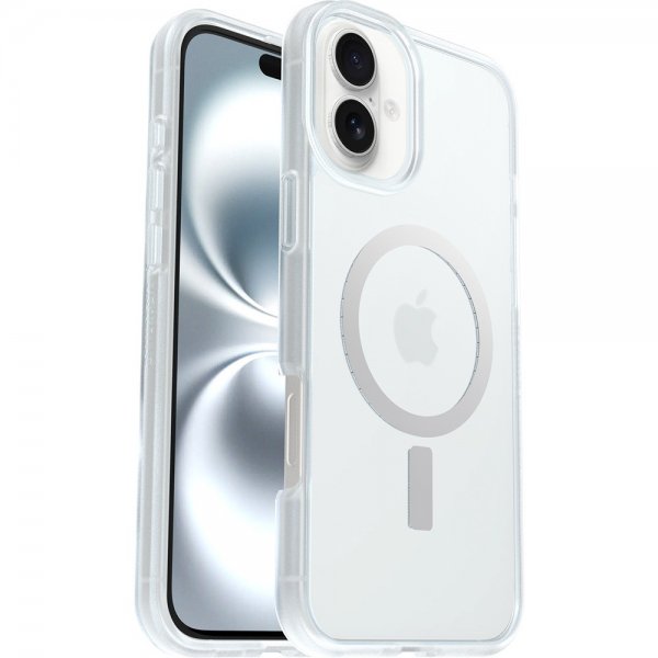 Otterbox iPhone 16 Plus React MagSafe läpinäkyvä kuori
