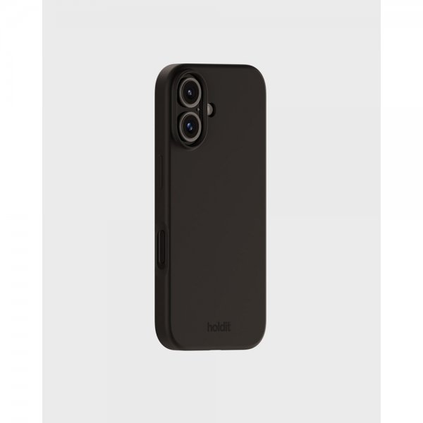 holdit iPhone 16 Plus Silikonisuojakuori Musta