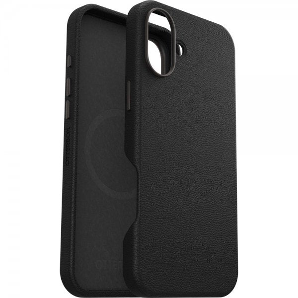 Otterbox iPhone 16 Plus -suojakuori Symmetry Cactus Leather MagSafe Noir Ash