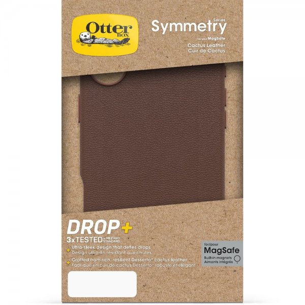 Otterbox iPhone 16 Plus -suojakuori Symmetry Cactus Leather MagSafe Rich Adobe