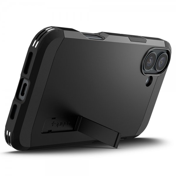 Spigen iPhone 16 Plus -suojakuori Tough Armor MagFit, musta
