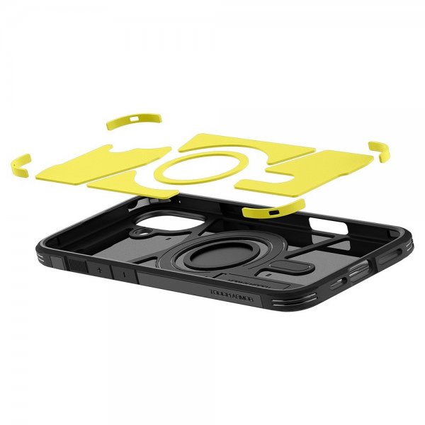 Spigen iPhone 16 Plus -suojakuori Tough Armor MagFit, musta