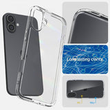 Spigen iPhone 16 Plus -suojakuori, Ultra Hybrid, Crystal Clear