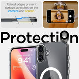 Spigen iPhone 16 Plus -suojakuori Ultra Hybrid MagFit, valkoinen
