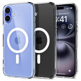 Spigen iPhone 16 Plus -suojakuori Ultra Hybrid MagFit, valkoinen