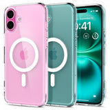 Spigen iPhone 16 Plus -suojakuori Ultra Hybrid MagFit, valkoinen