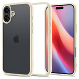 Spigen iPhone 16 Plus -suojakuori Ultra Hybrid Mute Beige