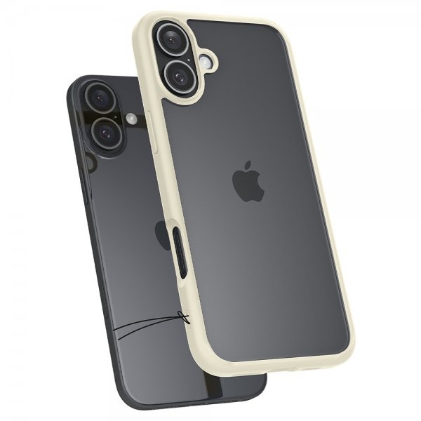 Spigen iPhone 16 Plus -suojakuori Ultra Hybrid Mute Beige