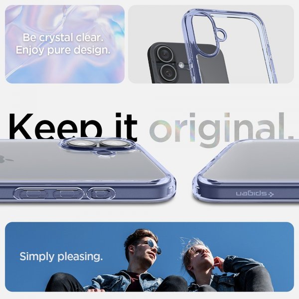 Spigen iPhone 16 Plus Kuori Ultra Hybrid Sky Crystal