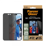 PanzerGlass iPhone 15 Plus/iPhone 16 Plus -näytönsuoja Ultra-Wide Fit Privacy EasyAligner