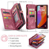 CaseMe iPhone 16 Pro -kotelo, 008-sarja, irrotettava kuori, punainen