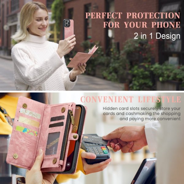 CaseMe iPhone 16 Pro Kotelo 008 Series Irrotettava kuori Ruusu