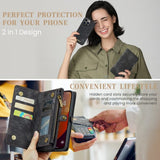 CaseMe iPhone 16 Pro Kotelo 008 Series Irrotettava kuori Musta