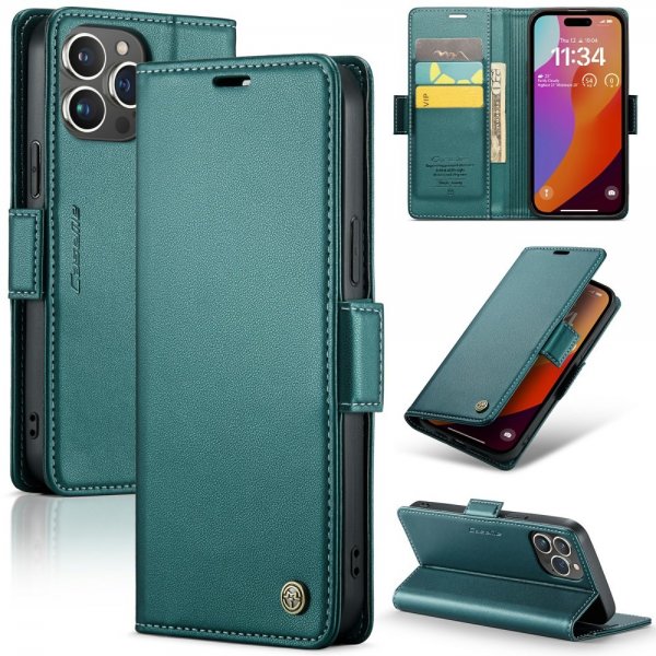 CaseMe iPhone 16 Pro Kotelo 023 Series Vihreä