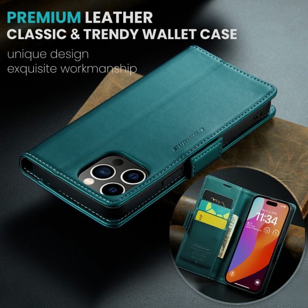 CaseMe iPhone 16 Pro Kotelo 023 Series Vihreä